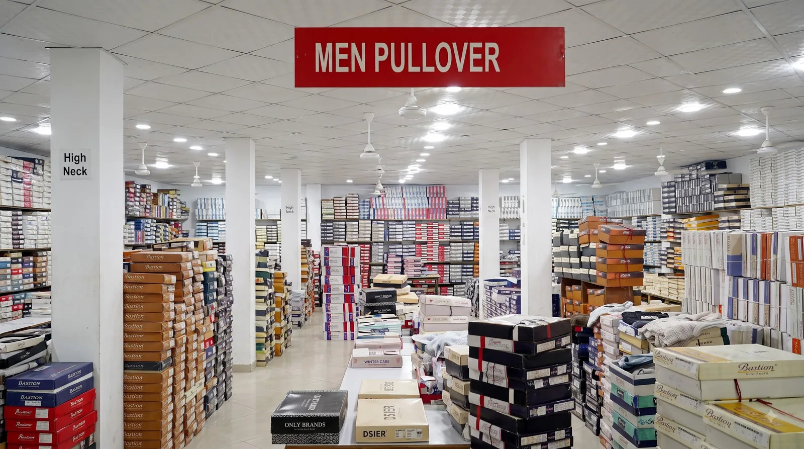 Men pullover section